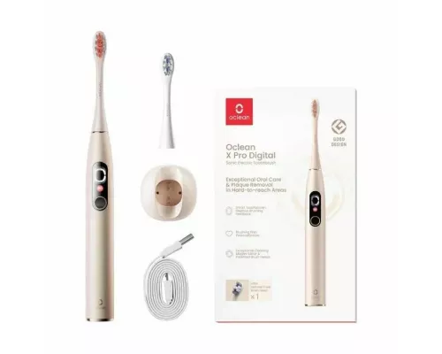 Электрическая зубная щетка Oclean X Pro Digital Y2076 золотистый