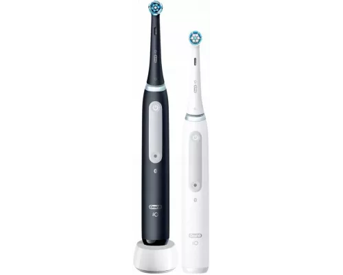 Электрическая зубная щетка Oral-B IO4 DUO MATT BLACK+QUITE WHITE