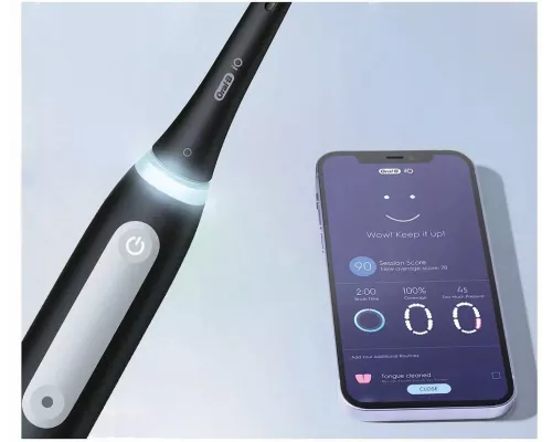 Электрическая зубная щетка Oral-B IO4 DUO MATT BLACK+QUITE WHITE