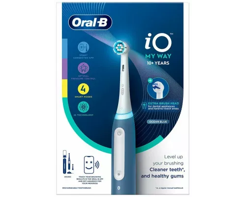 Электрическая зубная щетка Oral-B IO4 MY WAY OCEAN BLUE+EXTRA BRUSH