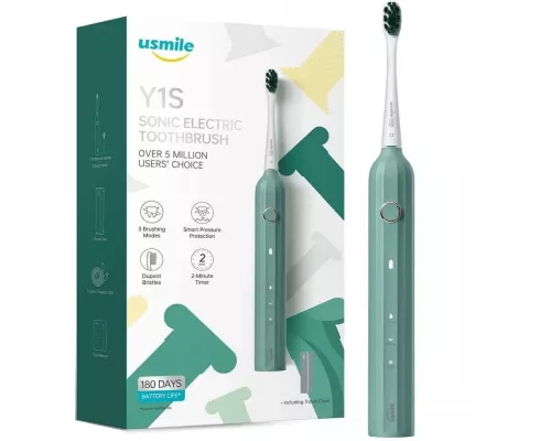 Электрическая зубная щетка USMILE Y1S GREEN 80030107