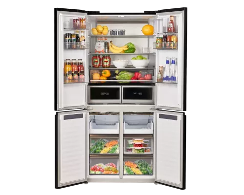 Холодильник MAUNFELD MFF190NFDB черный