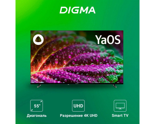 Телевизор DIGMA DM-LED55UBB33 черный