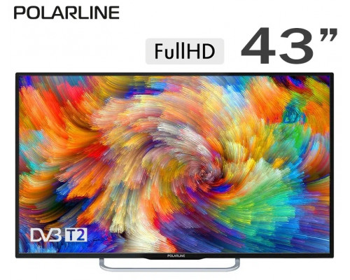 Телевизор POLARLINE 43PL51TC-SM черный Телевизор POLARLINE 43PL51TC-SM черный
