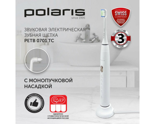 Электрическая зубная щетка Polaris PETB 0701 TC голубой