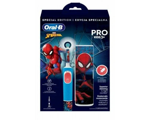 Электрическая зубная щетка ORAL-B VITALITY D103 SPIDERMAN + CASE 