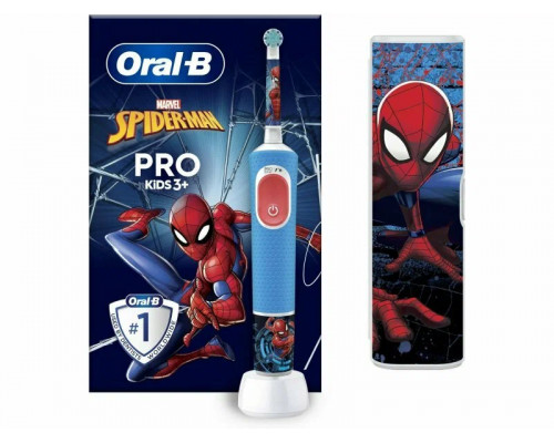 Электрическая зубная щетка ORAL-B VITALITY D103 SPIDERMAN + CASE 