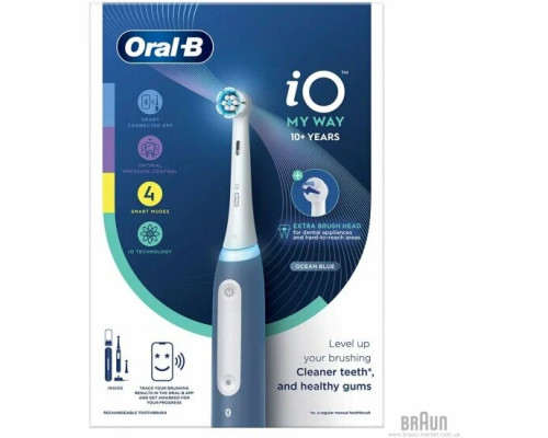 Электрическая зубная щетка ORAL-B IO4 MY WAY OCEAN BLUE+EXTRA BRUSH