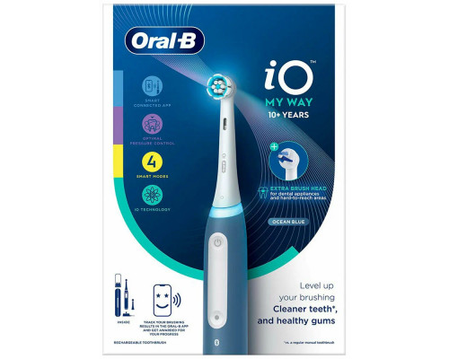 Электрическая зубная щетка ORAL-B IO4 MY WAY OCEAN BLUE+EXTRA BRUSH