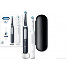 Электрическая зубная щетка ORAL-B IO4 DUO MATT BLACK+QUITE WHITE