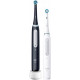 Электрическая зубная щетка ORAL-B IO4 DUO MATT BLACK+QUITE WHITE