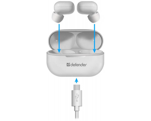 Беспроводная гарнитура DEFENDER Twins 905 белый