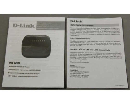 Роутер D-Link DSL-2740U