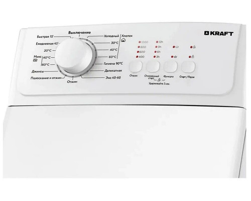 Стиральная машина вертикальная KRAFT KF-UME6201W белый