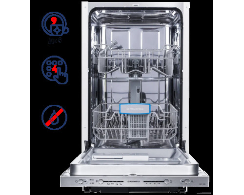 Встраиваемая посудомоечная машина 45см MAUNFELD MLP-08S