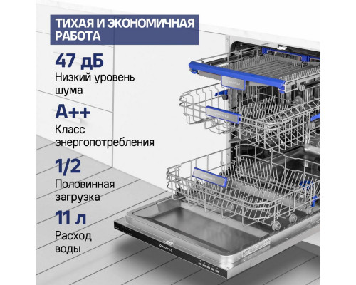 Встраиваемая посудомоечная машина MAUNFELD MLP-12B