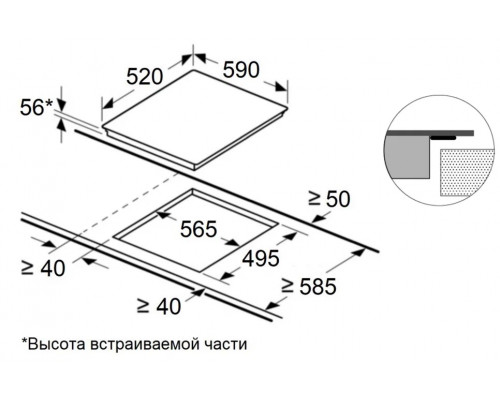 Поверхность индукционная MAUNFELD CVI594BK