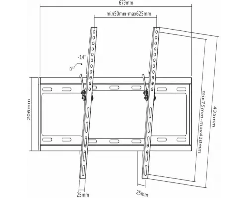 Кронштейн ULTRAMOUNTS UM834Т