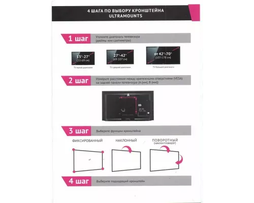 Кронштейн ULTRAMOUNTS UM834Т