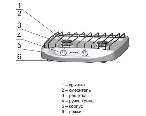 Настольная плита GEFEST ПГ 700-03