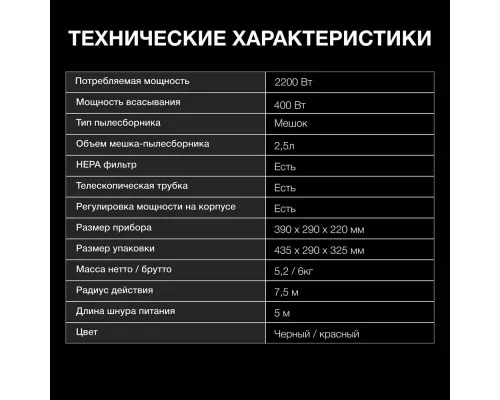 Пылесос Hyundai HYV-B4995