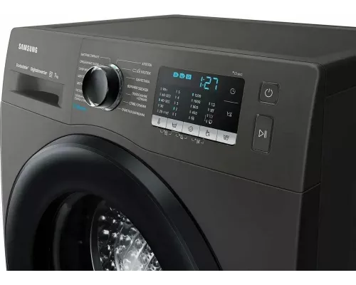 Стиральная машина Samsung WW70AGAS22AX/LD темно-серый/черный