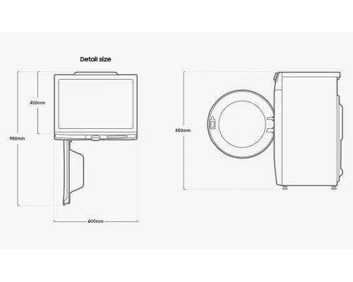 Стиральная машина Samsung WW80AGAS21TELP белый