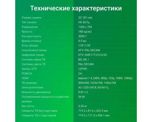 Телевизор DIGMA DM-LED32SBB32