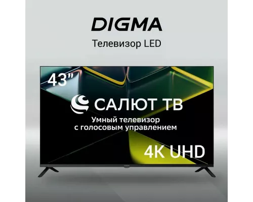 Телевизор DIGMA DM-LED43UBB40 черный