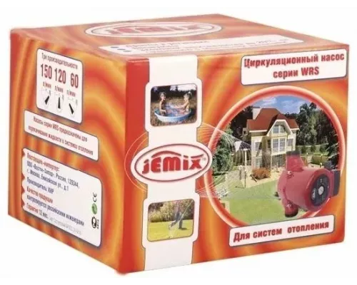 Циркуляционный насос JEMIX WRS-25/8-180
