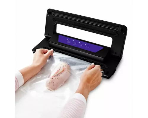 Вакуумный упаковщик Kitfort КТ-1528-1 черный/фиолетовый