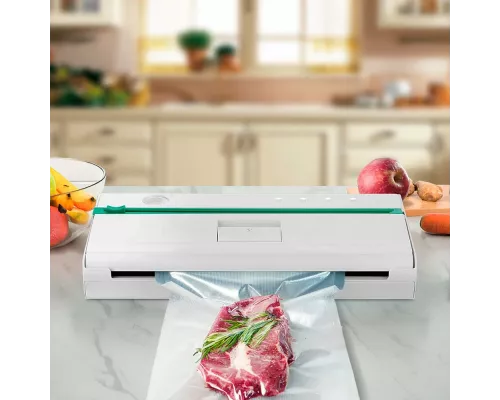 Вакуумный упаковщик Kitfort КТ-1540 белый/зеленый