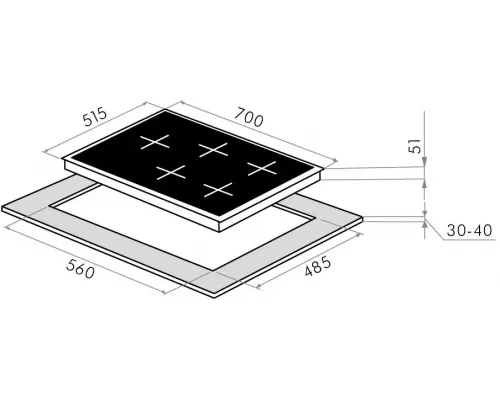 Варочная поверхность MAUNFELD EGHS.75.33CS/G