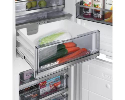 Встраиваемый холодильник MAUNFELD MBF17754NFWHGR LUX