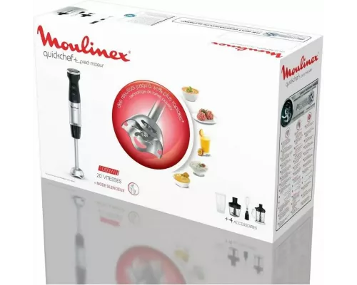 Блендер Moulinex DD67L810 серебристый/черный