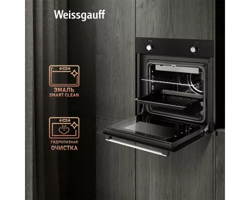 Духовой шкаф Weissgauff EOM 180 B черный