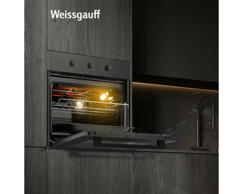 Духовой шкаф Weissgauff EOM 266 PMB черный