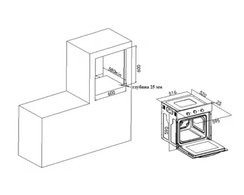 Духовой шкаф Weissgauff EOM 691 PDBS черный