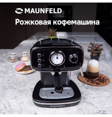 Кофемашина рожкового типа Maunfeld MF-736BK