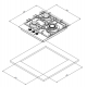 Газовая варочная поверхность WEISSGAUFF HG 430 BGV