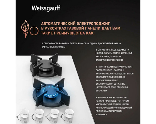 Варочная поверхность Weissgauff HG 640 WG