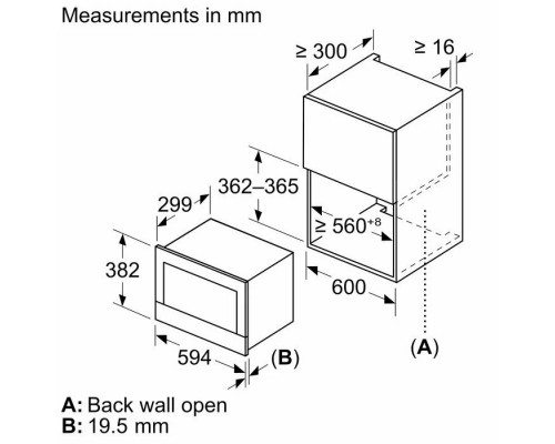 Встраиваемая микроволновая печь Bosch BFL7221W1