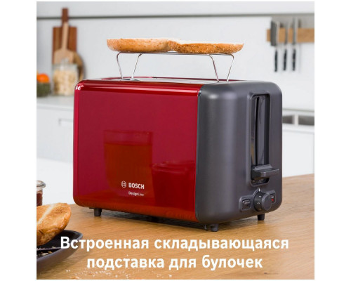 Тостер Bosch TAT3P424 красный