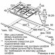 Поверхность газовая BOSCH PCI6B3B90R черный ретро