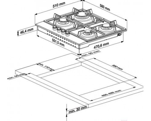 Варочная панель Beko HILW64235S