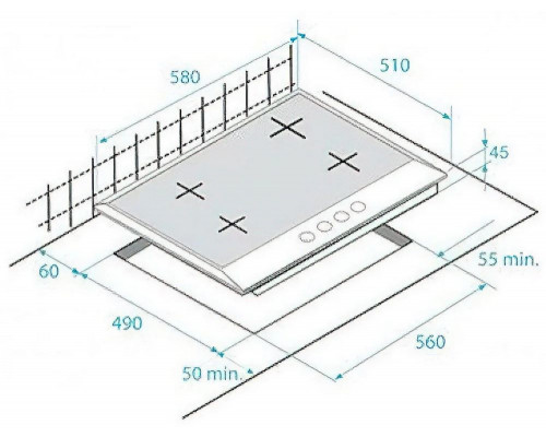 Поверхность газовая Beko HIAG 64225 SB