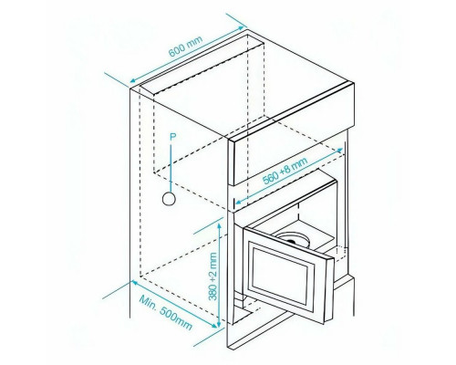 Встраиваемая микроволновая печь с грилем Beko BMGB25333BG 