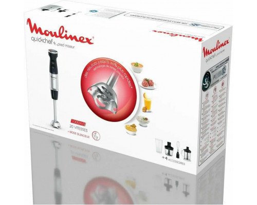 Блендер Moulinex DD67L810 серебристый/черный