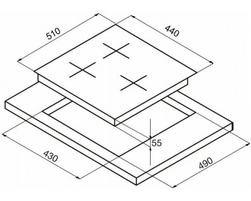 Варочная поверхность Korting HI 42031 B