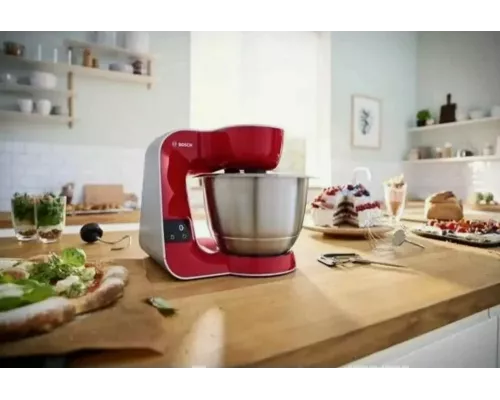 Кухонный комбайн Bosch MUM5X720 красный/серый